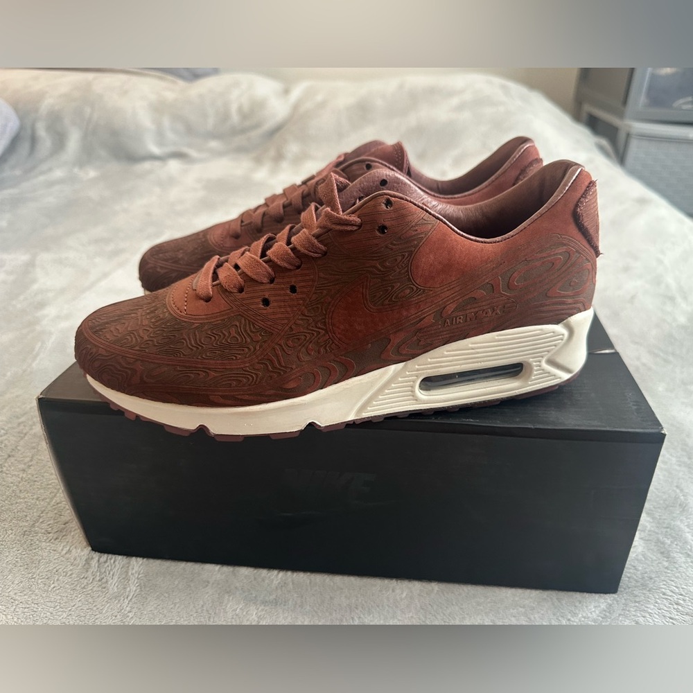 Nike Air Max 90 QS Laser Mahogany Woodgrain Size 8